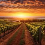 vecteezy vineyard with rows of vines in the background and 30655825